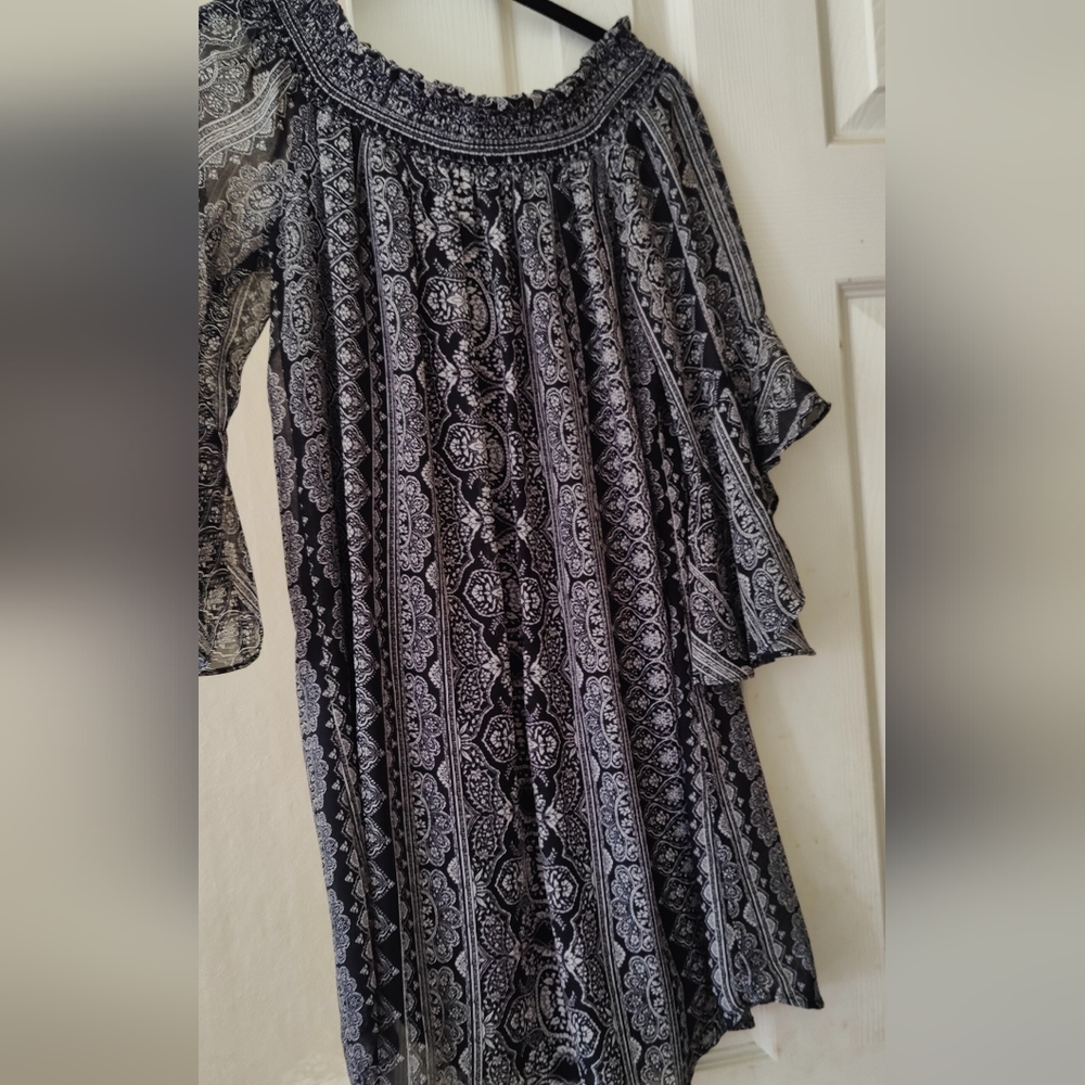 Black designed dress